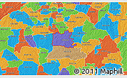 Political 3D Map of ZIP code 30228