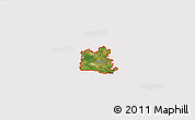 Satellite 3D Map of ZIP code 30228, cropped outside