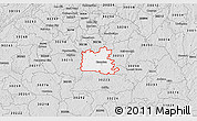 Silver Style 3D Map of ZIP code 30228