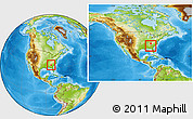 Physical Location Map of ZIP code 30252, within the entire country