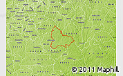 Physical Map of ZIP code 30252