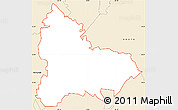 Classic Style Simple Map of ZIP code 30252