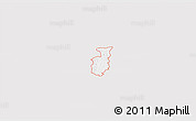 Silver Style 3D Map of ZIP code 30265, single color outside