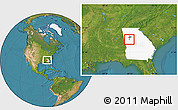 Satellite Location Map of ZIP code 30269, highlighted state