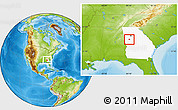 Physical Location Map of ZIP code 30276, highlighted state