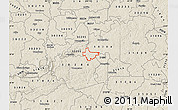 Shaded Relief Map of ZIP code 30285