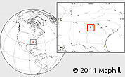 Blank Location Map of ZIP code 30307