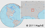 Gray Location Map of ZIP code 30307