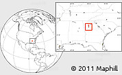 Blank Location Map of ZIP code 30313