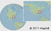 Savanna Style Location Map of ZIP code 30313, within the entire country, hill shading