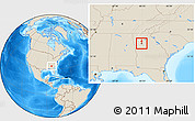 Shaded Relief Location Map of ZIP code 30313