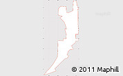Classic Style Simple Map of ZIP code 30313, cropped outside