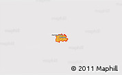 Political 3D Map of ZIP code 30318, cropped outside
