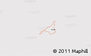 Silver Style 3D Map of ZIP code 30331, single color outside