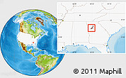 Physical Location Map of ZIP code 30331, highlighted country, highlighted county
