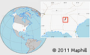 Gray Location Map of ZIP code 30337, highlighted country, highlighted county