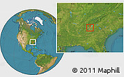 Satellite Location Map of ZIP code 30338