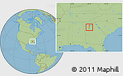 Savanna Style Location Map of ZIP code 30338