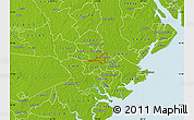 Physical Map of ZIP code 31415