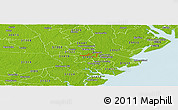 Physical Panoramic Map of ZIP code 31415