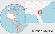 Gray Location Map of ZIP code 31527, highlighted country, highlighted county