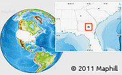 Physical Location Map of ZIP code 31533, highlighted country, highlighted county