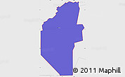 Political Simple Map of ZIP code 31542, single color outside, borders and labels