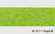 Physical Panoramic Map of ZIP code 31638