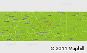 Physical Panoramic Map of ZIP code 31645