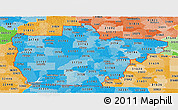 Political Shades Panoramic Map of ZIP codes starting with 317