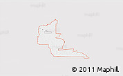 Silver Style 3D Map of ZIP code 31705, single color outside