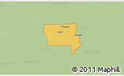 Savanna Style 3D Map of ZIP code 31707, single color outside