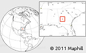 Blank Location Map of ZIP code 31711
