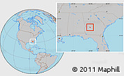 Gray Location Map of ZIP code 31711