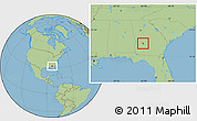 Savanna Style Location Map of ZIP code 31711