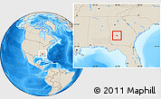 Shaded Relief Location Map of ZIP code 31711