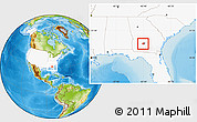 Physical Location Map of ZIP code 31714, highlighted country, highlighted county