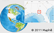 Physical Location Map of ZIP code 31737, highlighted country, highlighted county