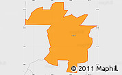 Political Simple Map of ZIP code 31738, single color outside, borders and labels