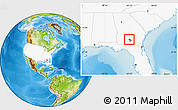 Physical Location Map of ZIP code 31749, highlighted country, highlighted county