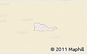 Classic Style 3D Map of ZIP code 31767, single color outside