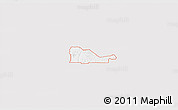 Silver Style 3D Map of ZIP code 31767, single color outside