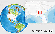 Physical Location Map of ZIP code 31783, highlighted country, highlighted county