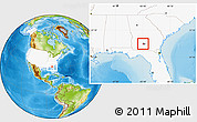 Physical Location Map of ZIP code 31795, highlighted country, highlighted county