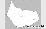 Gray Simple Map of Barrow County, cropped outside