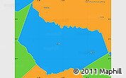 Political Simple Map of Barrow County