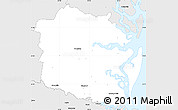 Silver Style Simple Map of Camden County