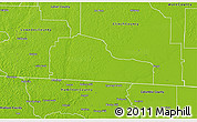 Physical 3D Map of Echols County