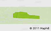 Physical Panoramic Map of Echols County, lighten