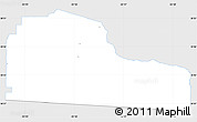 Silver Style Simple Map of Echols County, single color outside